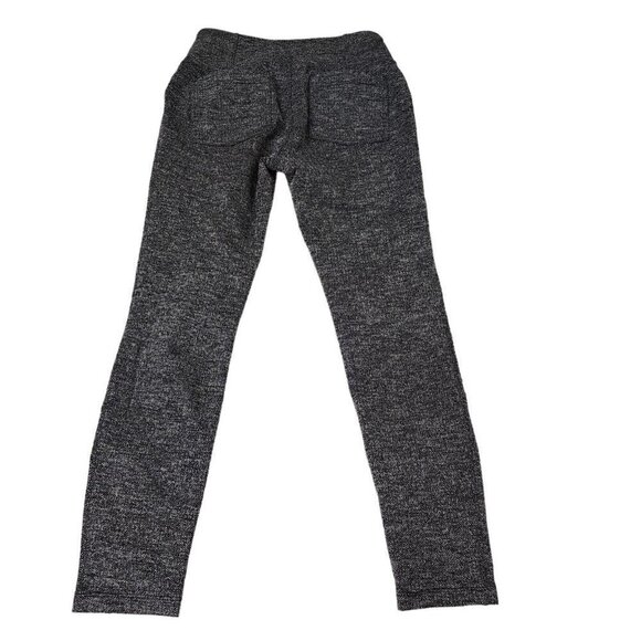 Athleta Leggings Small Herringbone‎ Metro High Waisted Black Gray Stretch 349156 - Picture 7 of 12